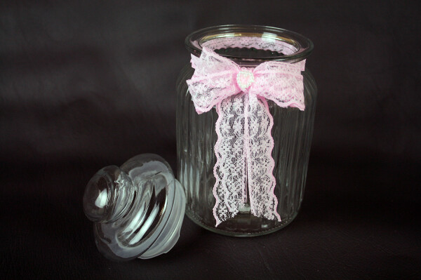 Candyglas "rosa" | 19cm